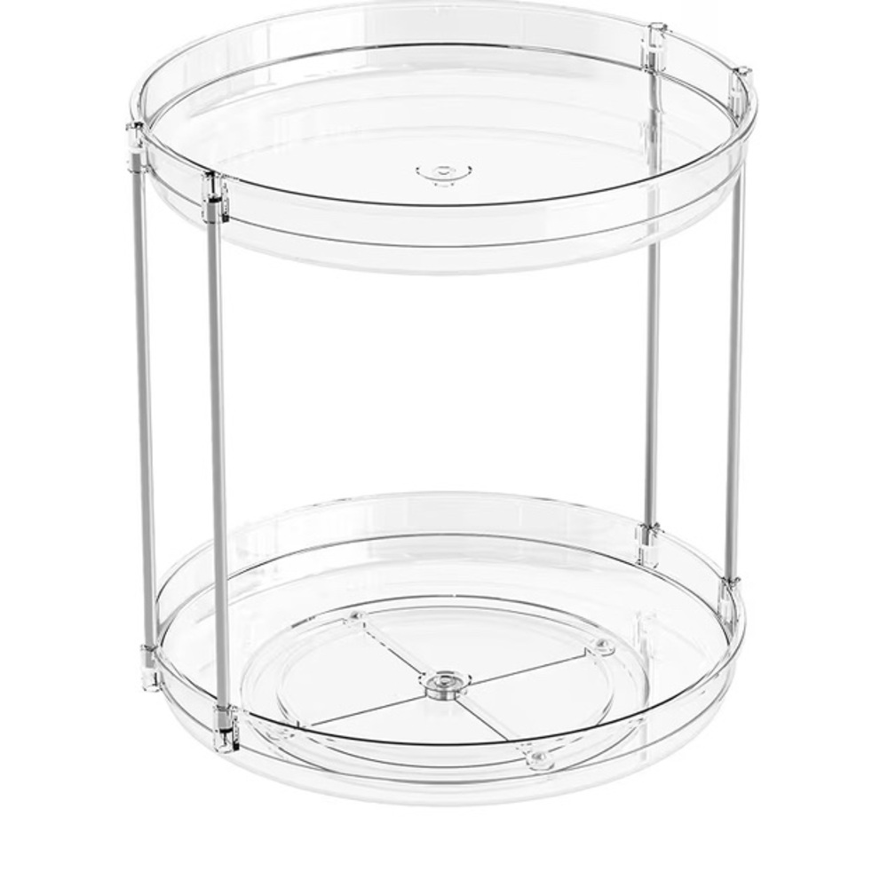 Clear Round Rotating Organizer